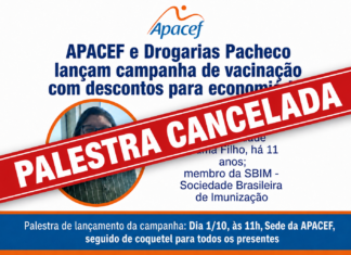 Palestra do dia 1/10 sobre a Campanha de Vacinação 2026 foi suspensa
